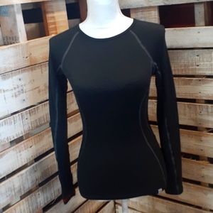 North Face women's long sleeve black shirt. Size S/P
